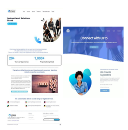 Website design and development for two brands in the same industry with distinct user experiences and layouts.